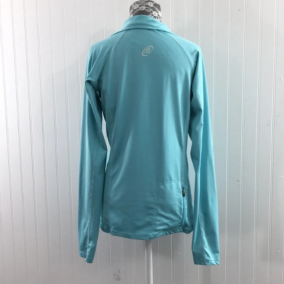 Cloudveil Blue Quarter Zip Pullover Activewear Top - Picture 4 of 13